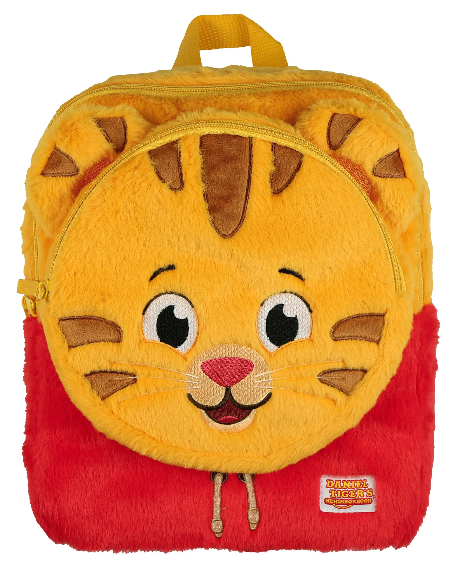 PJammy Daniel Tiger's Neighborhood Kids Backpack, 12" Polyester Mini Bookbag with 3D Character Design and Padded Adjustable Straps, Cartoon Backpack