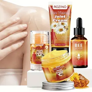 ROZINO  Joint Care Set - Includes Soothing Gel, Massage Cream, Physiotherapy Bag & Portable Balls - Eco-Friendly Packaging - Sunflower Extracts - Gentle for Daily Joint Maintenance