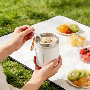 Stainless Steel Constant Temperature Soup Pot, Portable Mini Insulated Breakfast Cup