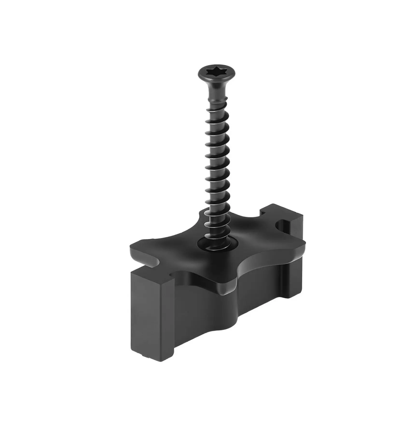 Composite Deck Fasteners 900PCS - Hidden Deck Clips & Screws for Decking Boards - Universal T Clips, Polypropylene PP, 0.26" Gap - Black T Clips/900 Pcs
