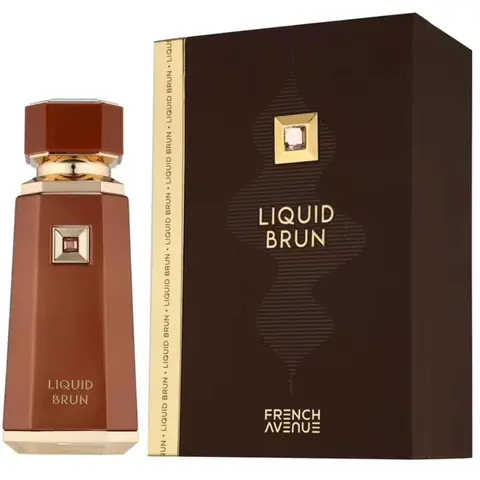 Fragrance World French Avenue Liquid Brun Eau de Parfum for Men 100ml Classic Scented Fragrance with Cinnamon Orange Blossom Notes