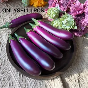 Eggplant Decorative Model, Polymer Simulation, Home Kitchen Display, Holiday Party Decoration, Photography Prop, Various Room Types, Ornaments