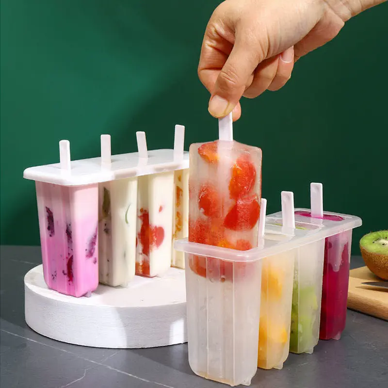 1pc, Popsicle Mold, Creative Popsicle Mold, PP Popsicle Mold, Reusable Cream Mold, Frozen Ice Cube Box, Household Popsicle Mold, Safety Jelly Mold, Kitchen Stuff, Kitchen Gadgets, Kitchen Accessaries, Kitchenware