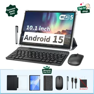 【TikTokShopmemorialday】PYNAREL Android 15 Tablet Set with Keyboard, Case, Mouse, Stylus, Screen Protector, 6GB+128GB ROM，5G WiFi