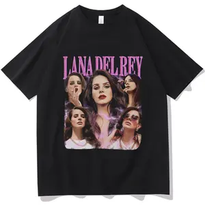 Lana Del Rey Graphic Tshirt Retro Hip Hop Fashion T-shirt Men Women Cotton Short Sleeve Aesthetic T Shirts Streetwear Y2k
