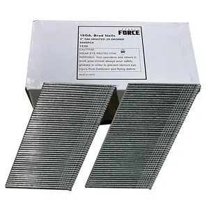 Steel Force TX50 Nails 16GA 20 Degree, 2,000 Pcs, Angle Finish Nails for Carpentry & Woodworking