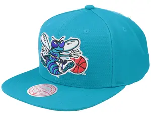 Mens Mitchell & Ness NBA TEAM GROUND 2.0 SNAPBACK HWC HORNETS