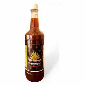 Jalisco Roasted Maguey Juice 33.3 Fl oz (1 Liter) | Jugo de Maguey Jalisco Asado Extra Reforzado | with Natural Plants, 100% Juice
