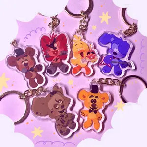 FNAF-inspired Keyrings,  FIVE NIGHTS AT FREDDY’S ACRYLIC KEYCHAINS