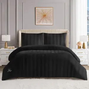 Juicy Couture Jenny Velour Striped Jacquard Duvet Set