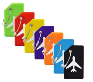7 Pack Silicone Luggage Tag Baggage Handbag Travel Suitcase Tags with Name ID Card Perfect to Quickly Spot Luggage Suitcase (Multicolor