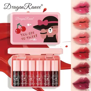 6-Piece Lip Gloss Set for Women, Moisturizing Long-Lasting Waterproof Lip Gloss, Juicy Lipgloss, High Pigmentation, Non-Sticky, Vibrant Colors, Glossy, Lip Makeup Kit