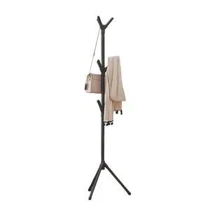 Floor-Standing Clothing Rack, Freestanding Coat Rack, Independent Coat Hanger, Hat Bag Tie Storage Organizer, Space-Saving Home Organization Solution