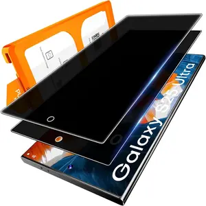 L-CLC014  2 Pack for Samsung Galaxy S25 Ultra Privacy Screen Protector Tempered Glass Anti-Spy, [Auto Dust-Remove] Sensitive Touch Anti-Scratch Film for S25 Ultra, 0 Bubble Case Friendly