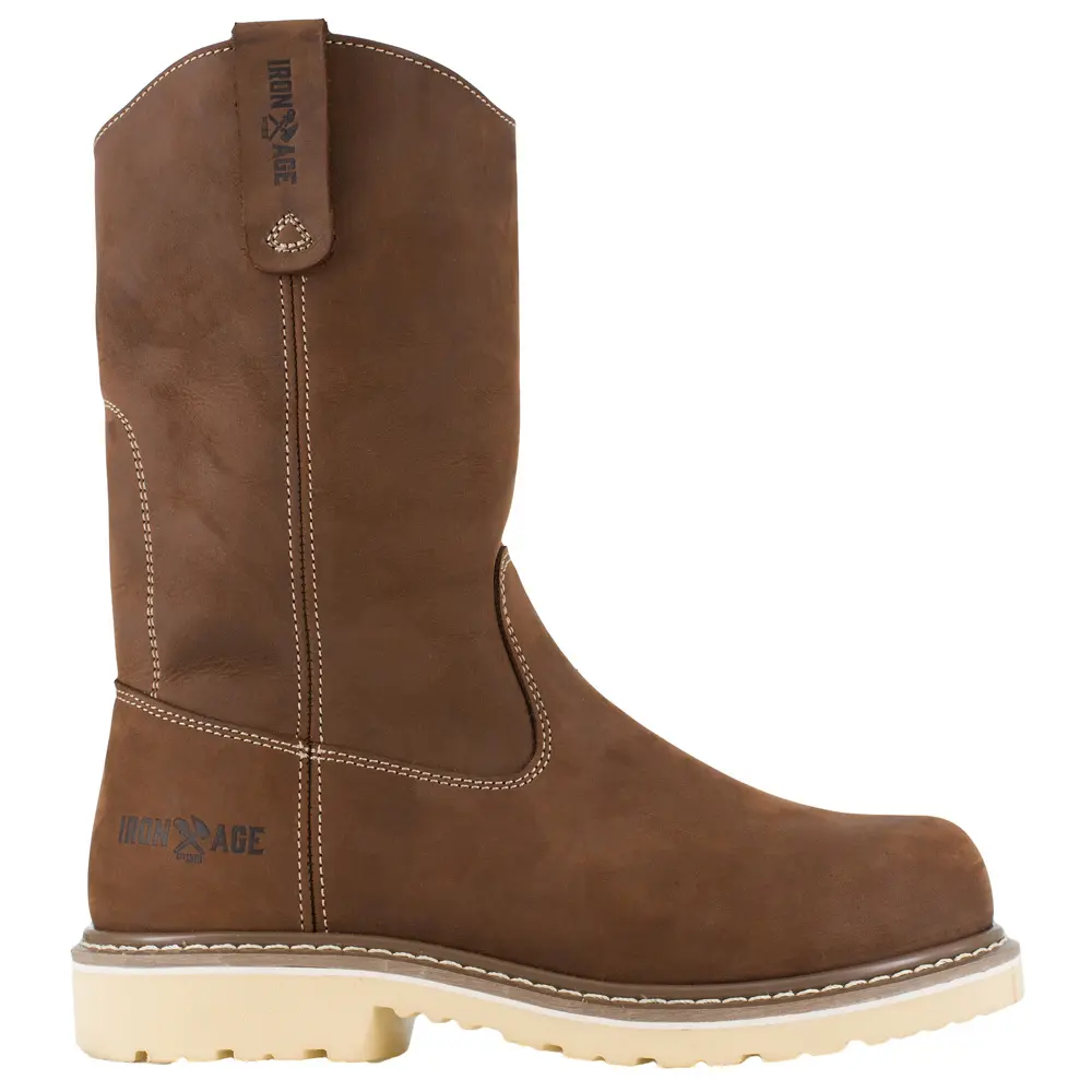 Iron Age Mens Solidifier Wellington Casual Boots Mid Calf - Brown