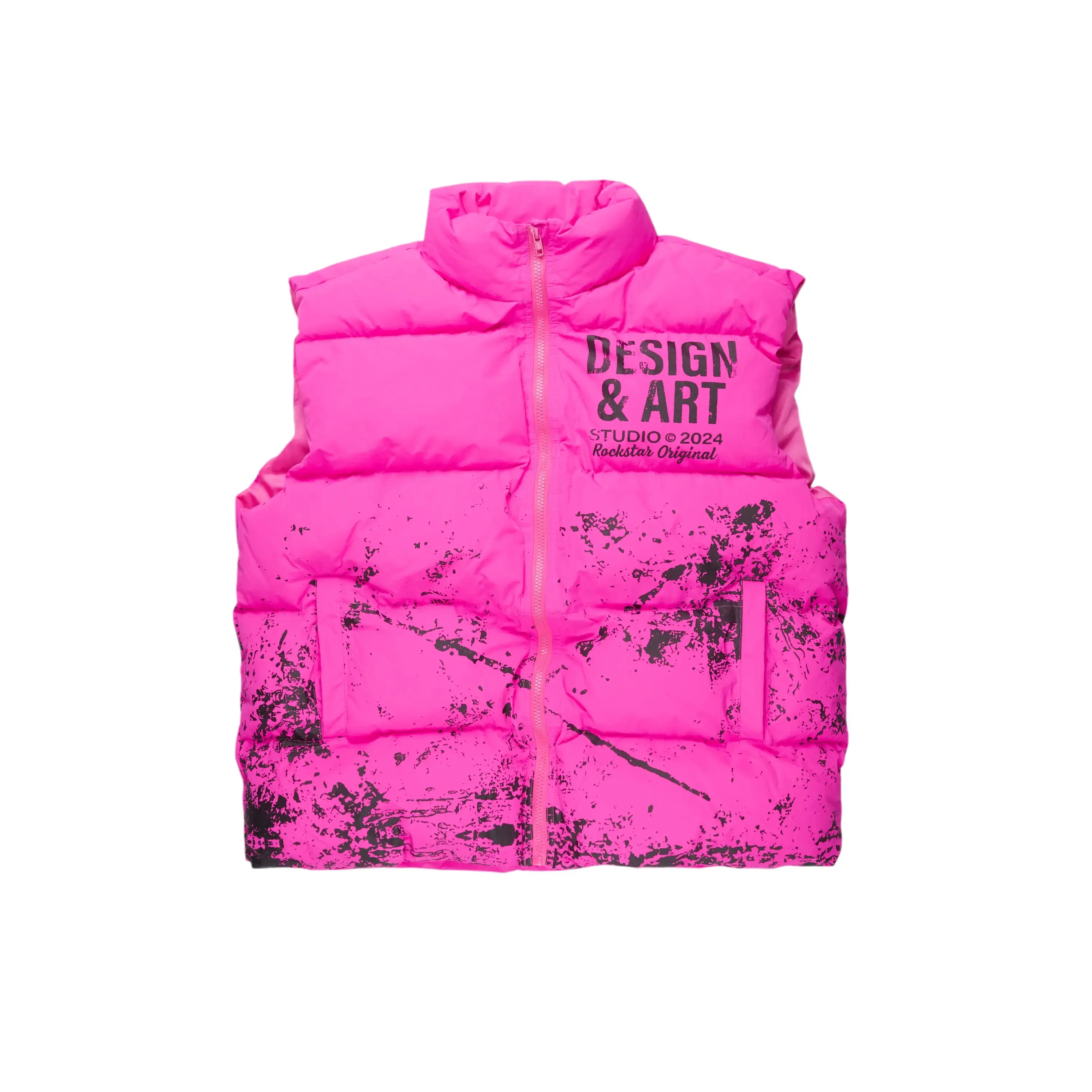 Lamanda Hot Pink Puffer Vest Lamanda Hot Pink Puffer Vest