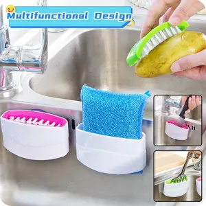 Kitchen Knife And Fork Cleaning Brush With Suction Cup Fruit And Vegetable Cleaning Brush Kitchen Cleaning Brush
