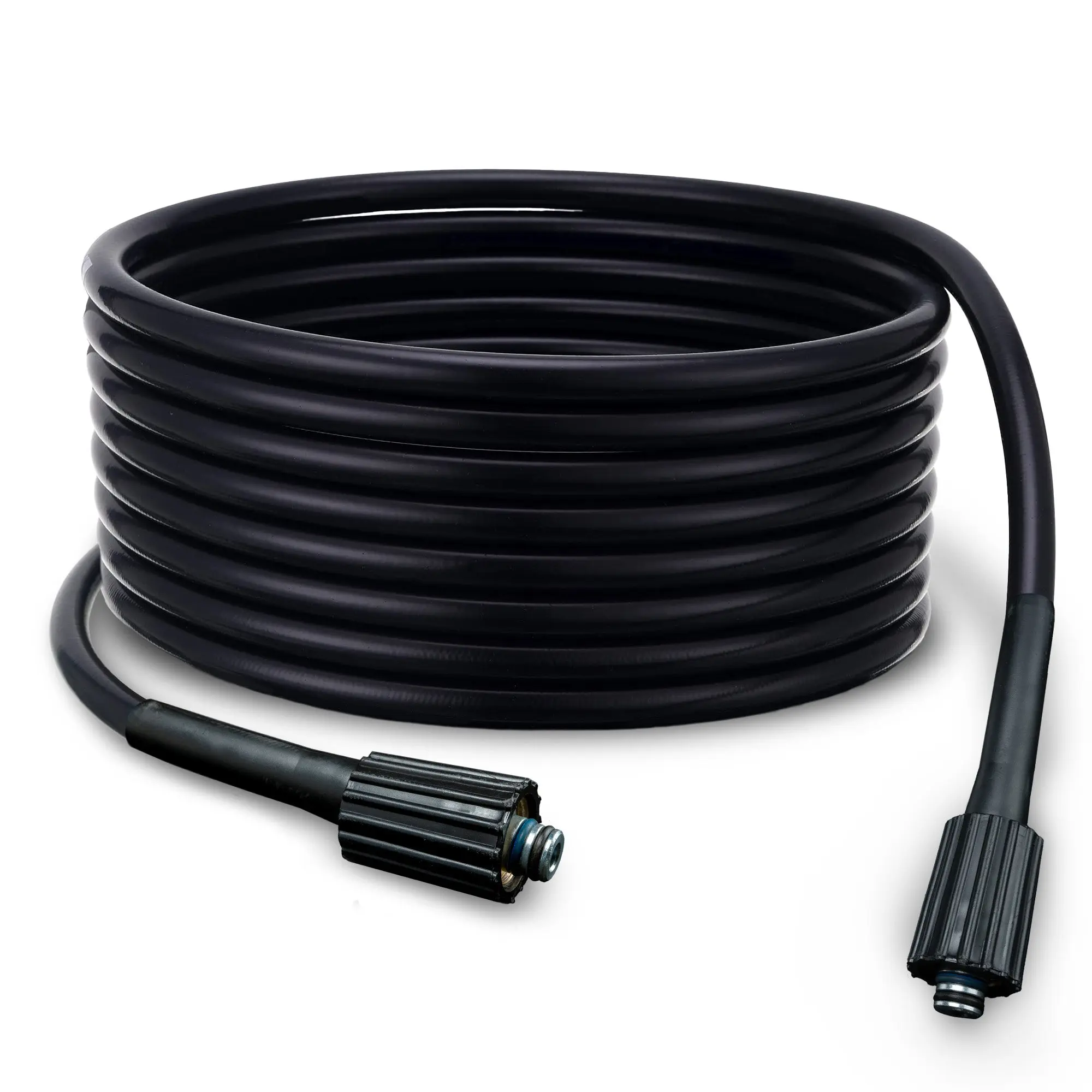 Slick Products Pressure Washer Flex Hose – 40 Ft Ultra-Flexible No-Kink High Pressure Hose, Lightweight Tangle-Free Design with Leak-Resistant Fittings for Car Wash & Outdoor Cleaning