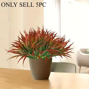 Set of 5 Artificial Plants – Realistic Fake Flowers for Weddings, Hotels, Courtyards, Photography Backgrounds, Spring Decorations