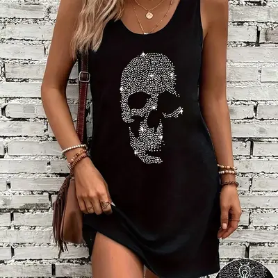 chinese dress ladies Plus Size Sexy Womans Halloween Costume Gothic Skeleton Skull Lace Bustier  Long Sleeve Maxi Gown main image 1