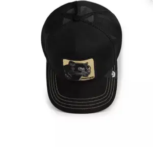 Goorin Bros. Panther Golden Suede The Farm Black Trucker Hat