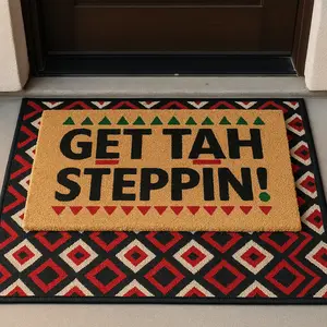Martin Brand Get Tah Steppin' Door Mat - Nostalgic TV Show Inspired Welcome Mat for Home Entrance