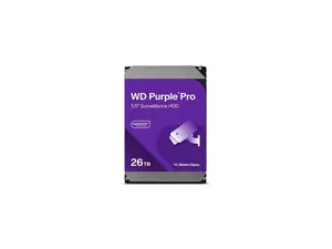 WD Purple Pro 26TB 3.5" Surveillance Internal Hard Drive HDD - SATA 6 Gb/s - 512 MB Cache - WD260PURP