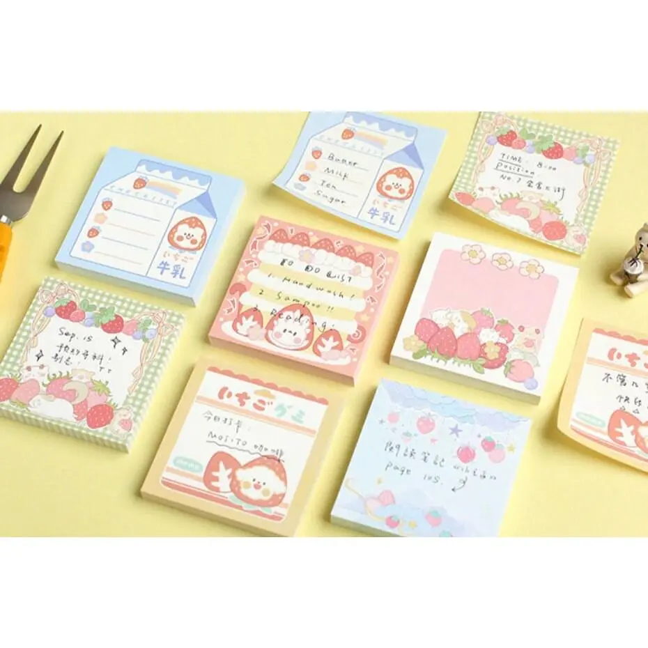Kawaii Strawberry Themed Note Pad