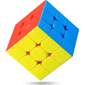 Speed Cube 3x3x3 - Moyu Meilong 3C, Stickerless Magic Cube 3x3, Fast Smooth Turning Vivid Colour 3D Puzzle Brain Toy Travel Games, Turns Quicker Than Original
