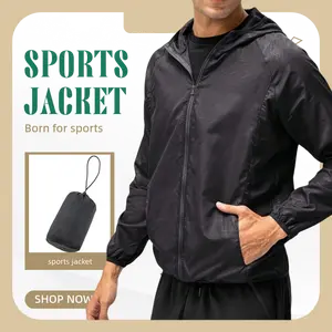 Men's Lightweight Waterproof Windbreaker | Quick-Dry Outdoor Jacket | All-Season Casual Coat for Running, Cycling & Daily Wear Cycling