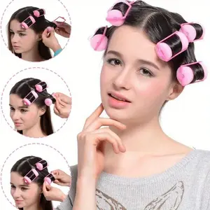 8pcs/pack Soft Foam Hair Curlers - Hair Rollers, Effortless Home Styling, No Heat Required, Ideal for All Hair Types, Heatless Styling Tools