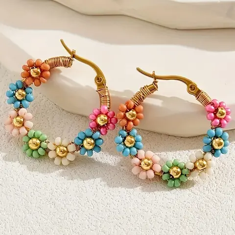 Pearl Flower Stud Earrings for Women, Casual Alloy Jewelry for All Seasons, Perfect for Holidays Birthdays Dates Parties, Fashion Earrings, Fashion Jewelry Party, Fashionable Earrings