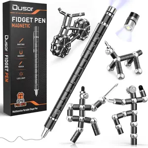 Dusor Gifts for Men Fidget Pen, Easter Basket Stuffers for Teens Multifunction Pen, Anniversary Birthday Easter Gift for Men Dad Him Husband Boyfriend, Easter Basket Cool Stuff Gadgets for Son Teens