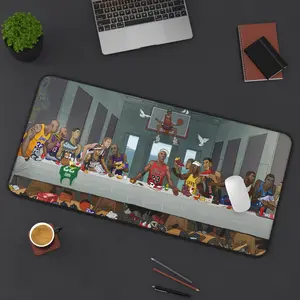 The Last Supper Basketball Legend Inspired Sport Fans Desk Mat Extra Large Gaming MousePad, Gaming Accessories, Desk Decor Setup, Gaming Room Supplies