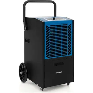 Commercial Dehumidifier, 4500 Sq. Ft Crawl Space Dehumidifier with Pump Drain Hose, 24H Timer 4 Wheels
