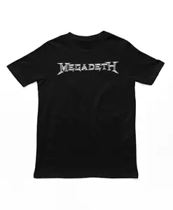 Megadeth Logo T Shirt Mens Rock and Roll Music Classic Band Tee New Black, Graphic tees, Streetwear, Men gifts, Short sleeve,  cotton, Top, Menswear