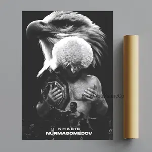 Khabib "The Eagle" Nurmagomedov | UFC POSTER UNFRAMED | Russian mixed martial artist | Lightweight UFC Champion | MMA | Sports POSTER UNFRAMEDs | Motivational