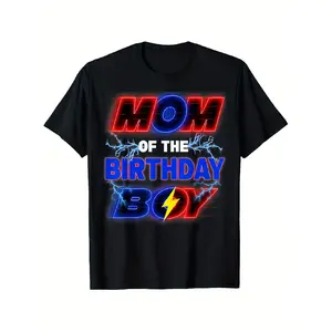 Men's Stylish Hedgehog Family Party Decor Summer T-Shirt - Mom and Dad Birthday, St. Patrick's Day, Father's Day Gift for Family Friends Casual Black Streetwear Tshirt