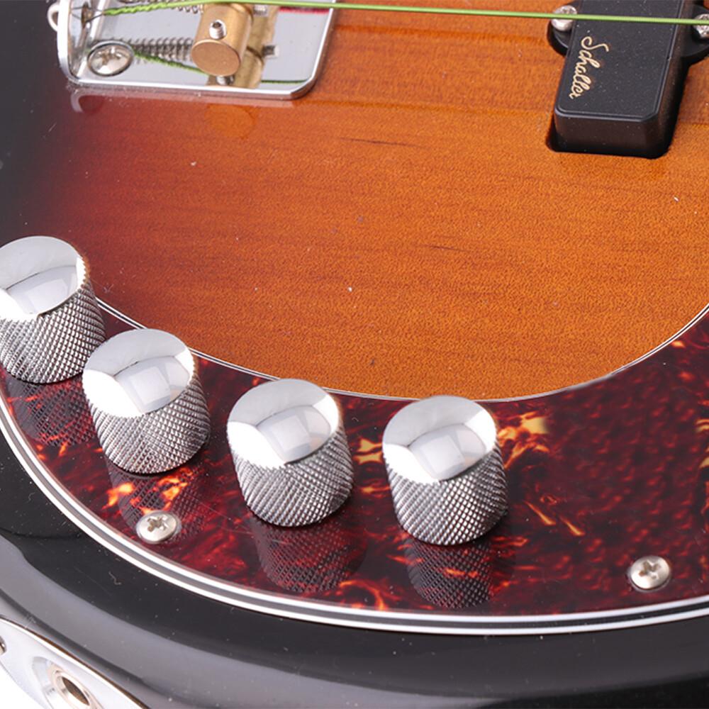 Guitar Speed Control Knobs VolumeTone Knobs for Fender Tele or Bass 4pcs Chrome