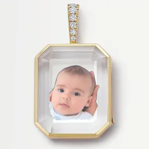 Turn a special photo into a cherished memory with this custom rectangular pendant. A heartfelt gift or personal keepsake, handcrafted with care to keep your loved one close—always with you, beautifully displayed.