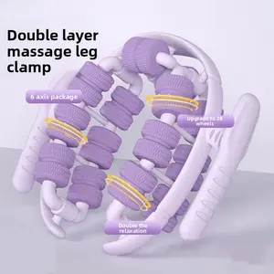 Ring-shaped 28 massage clip for shaping beautiful legs, six-axis floating point massager, home-use leg slimming clip, wheel massage clip