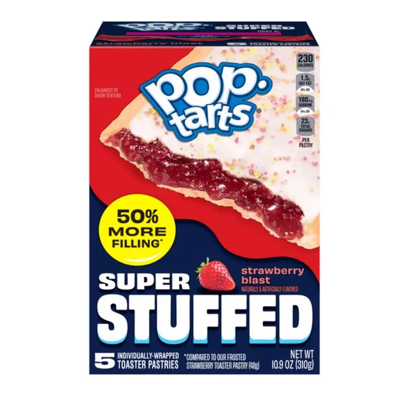 Pop-Tarts Super Stuffed Strawberry Blast Toaster Pastries - 5 ct