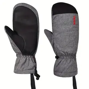 Professional Snowboard Gloves Waterproof Winter Thermal Mittens Touch Phone Screen Wind Proof Outdoor 100% Polyester Palm 80%PU 20%Nylon Lining