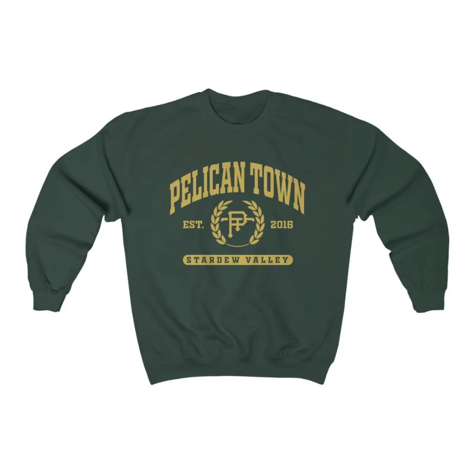 Pelican Town Crewneck Sweatshirt, College Style Stardew Valley, Stardew Valley Gift
