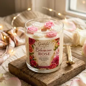 Bohemian Rose Candle candles friday night first valentine Bohemian Rose Candle candles friday night first valentine