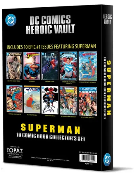 DC UNIVERSE 10 Classic スーパーマン セット DC Comics Heroic Vault: Superman - 10 Comic Book Limited Edition
