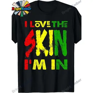I Love The Light Beige I'M in Juneteenth Black History African T-Shirt - 2025 Summer Unisex Short-Sleeve Pure 220G, Retro Cultural Pride Apparel for Men & Women, Year-Round Wearable History Book Graphic Tee