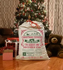Santa Sack for Gifts, 16x20 inches - Home Supplies