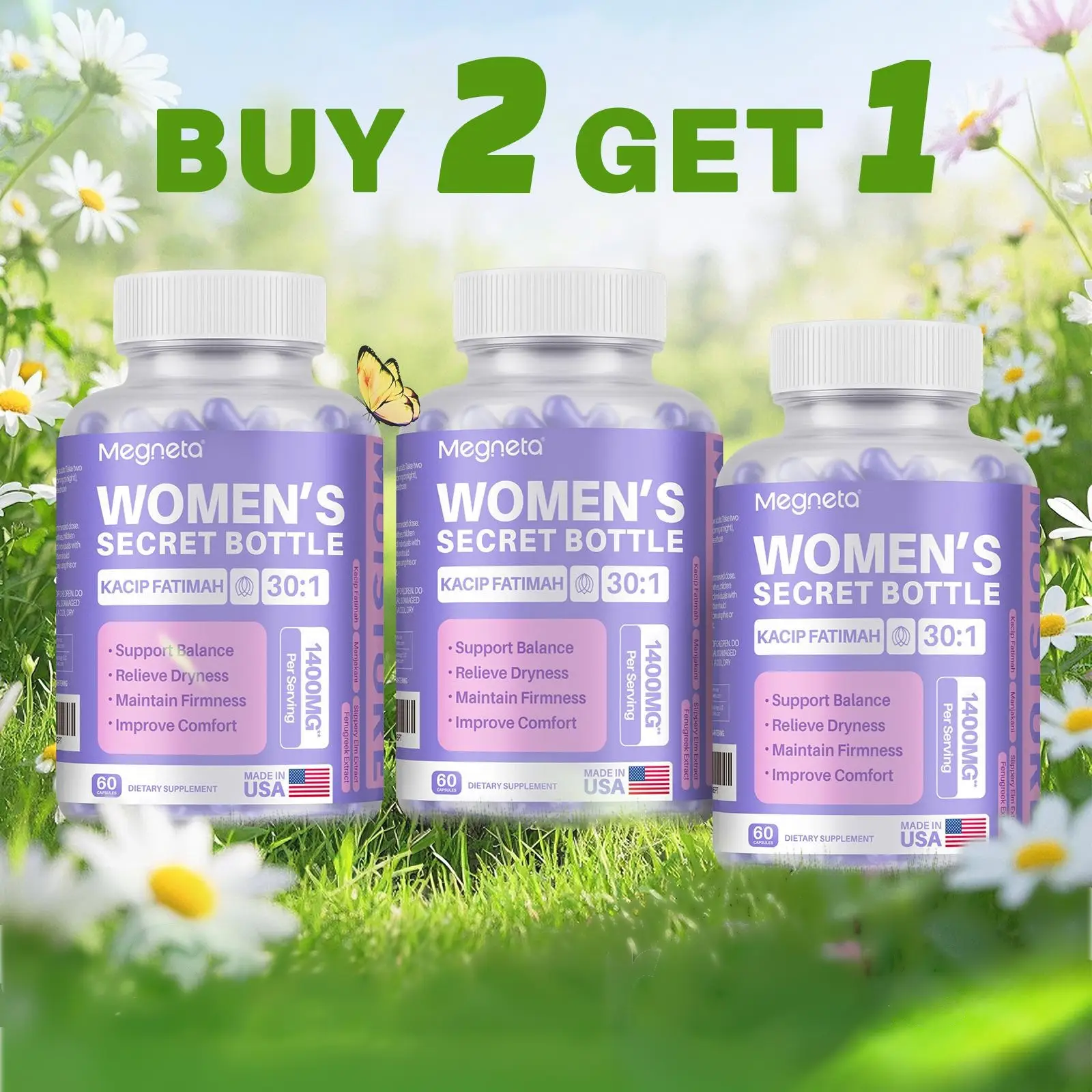 "Women'S Secret" -Firmness & Elasticity-Postpartum Recovery-PowerPack 180 Tablets - Healthcare (Old & New Packaging--Mixed Shipment)
