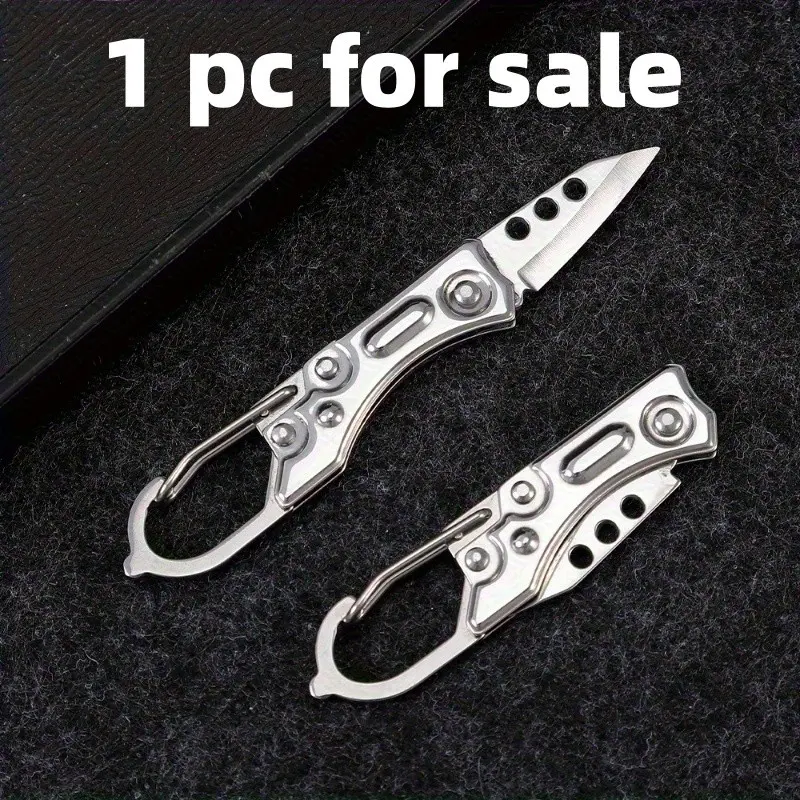 Multifunctional Keychain Folding Knife, Compact and Portable Pocket Knife, Edc Tool, Creative and Practical Keychain Accessory Gift, Outdoor Camping Fishing